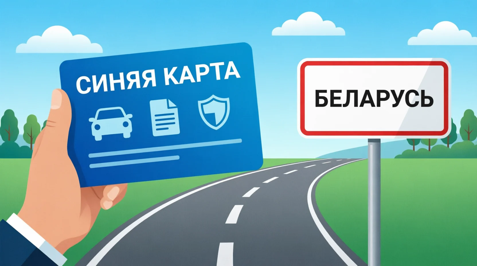 Полис Синяя карта в Беларусь
